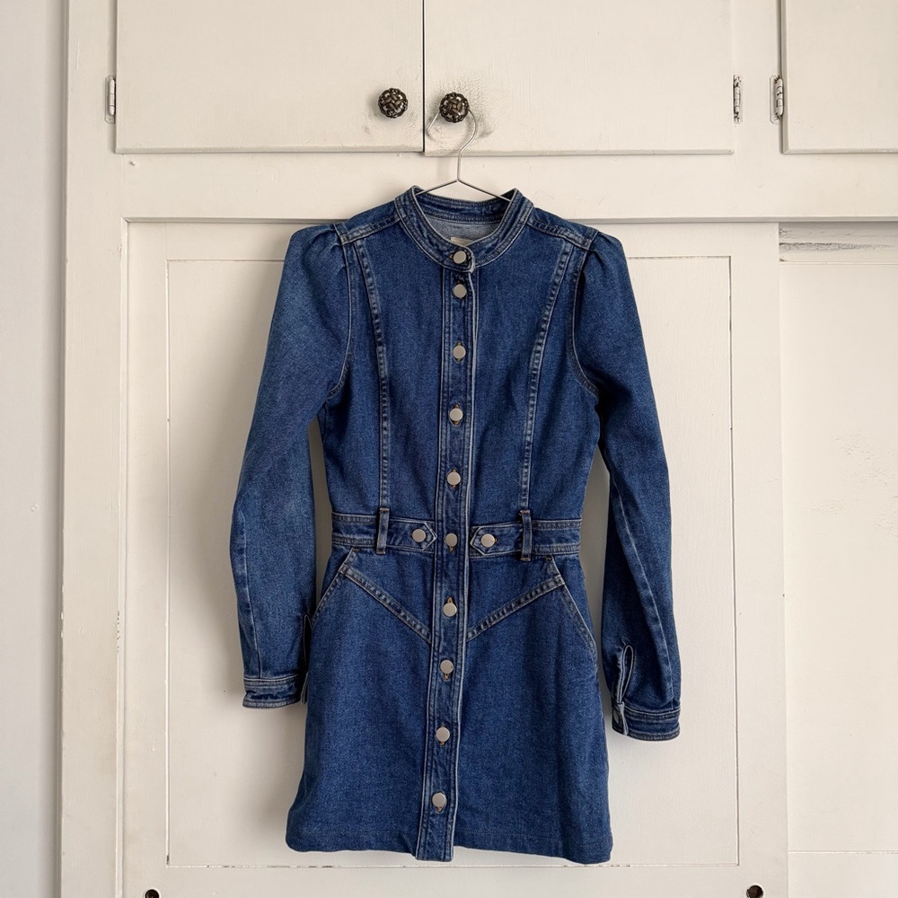 Sezane Alberta Dress - Denim - Picture 1 of 8